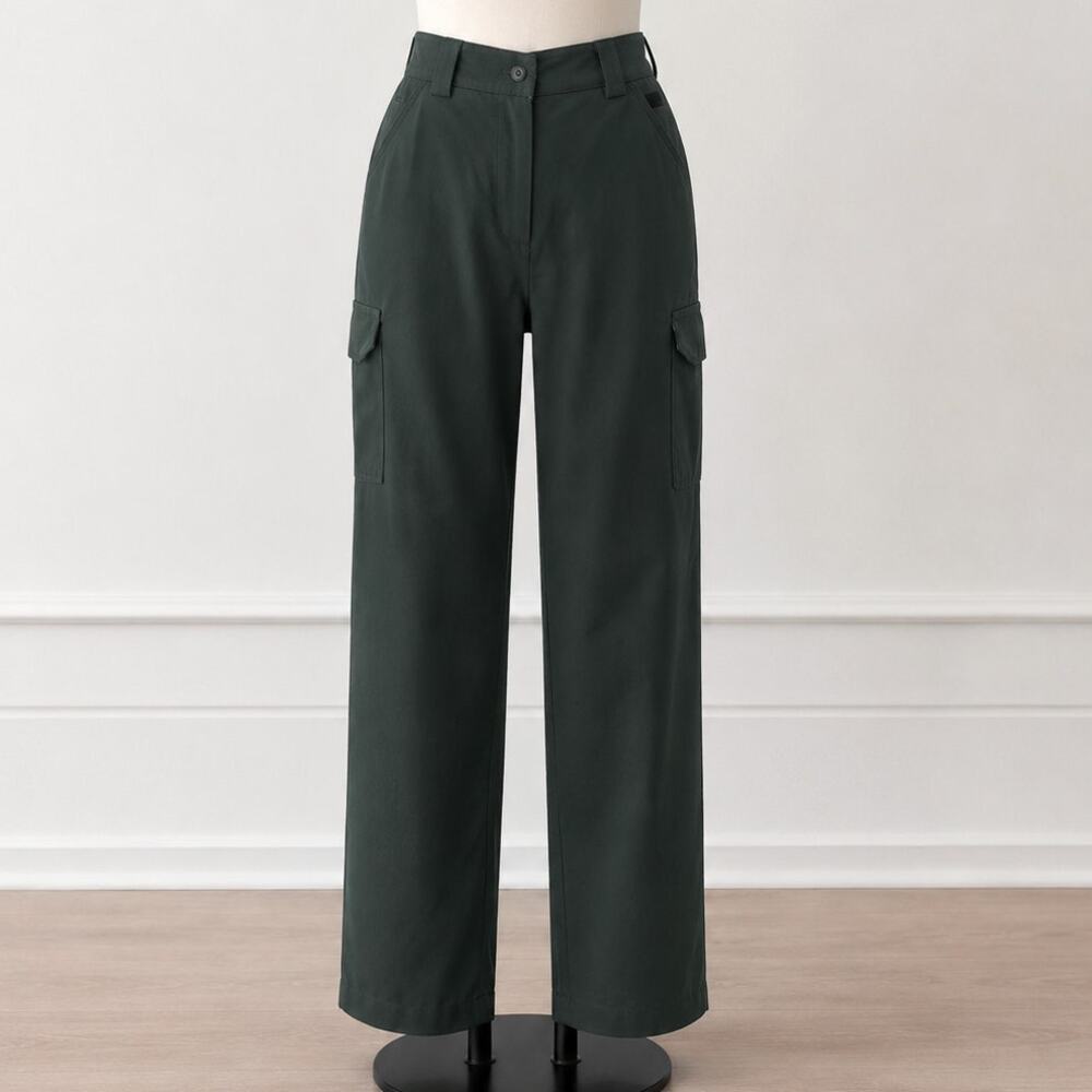 North Face Utility Cargo Pant Marsh Green Size 10 NWT 100% Nylon Wide Leg